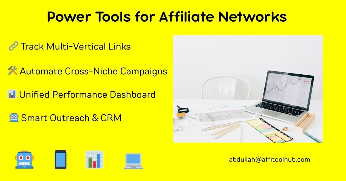 Affiliate tools for managing cross-industry affiliate marketing campaigns